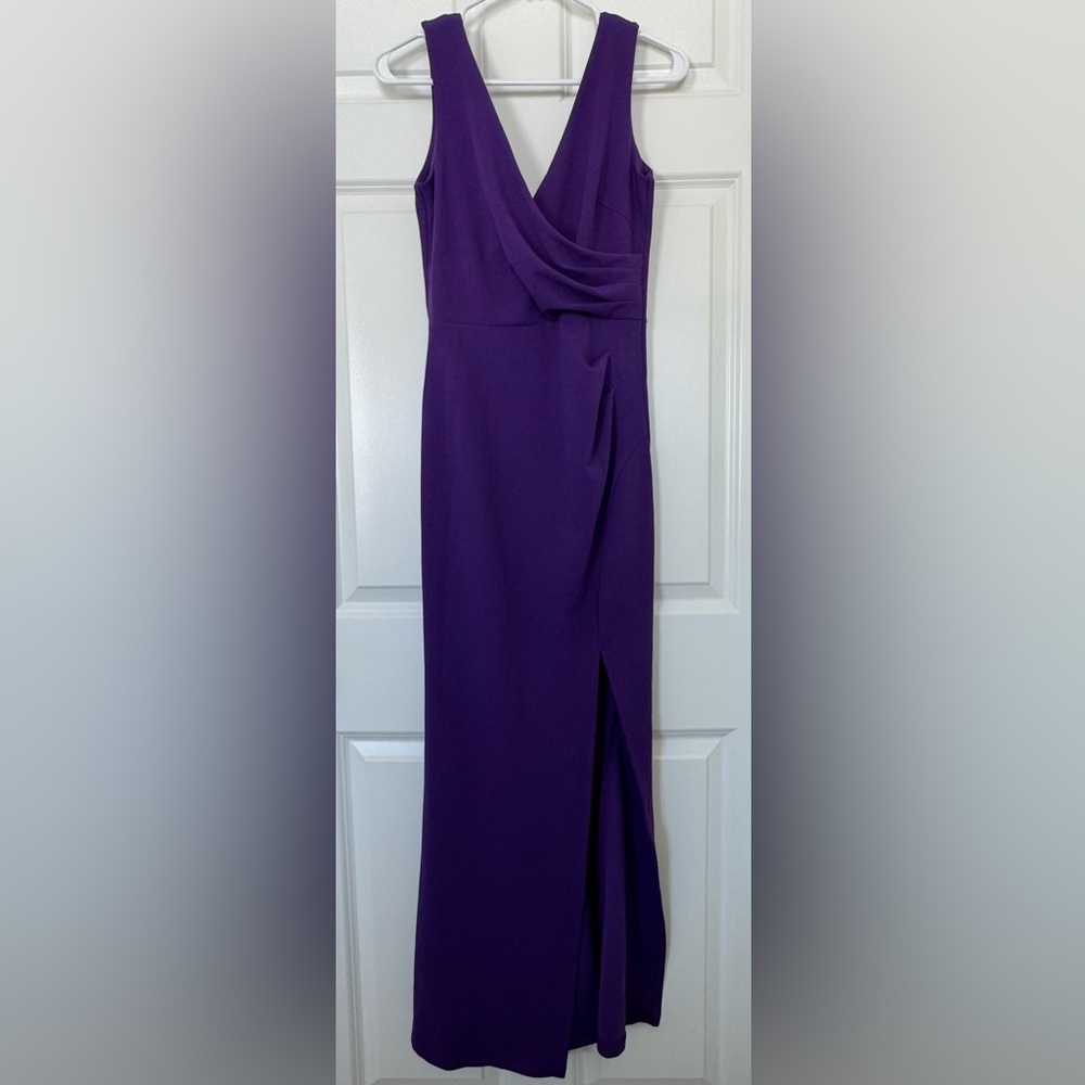 Elegant Purple Sleeveless Dress